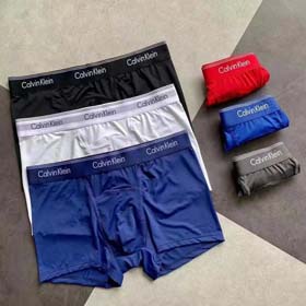 Calvin Klein CK Men's Fashion Solid Color Underwear boxer 3pcs-2367  